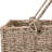 DTX Intl 14-Inch Wicker Staircase Basket with Handles - Handmade L-Shaped Woven Seagrass Stair-Style Storage Organizer - Durable Container-1853452627