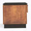 Table d'appoint 24 po, entièrement assemblée, noire avec finition bourbon