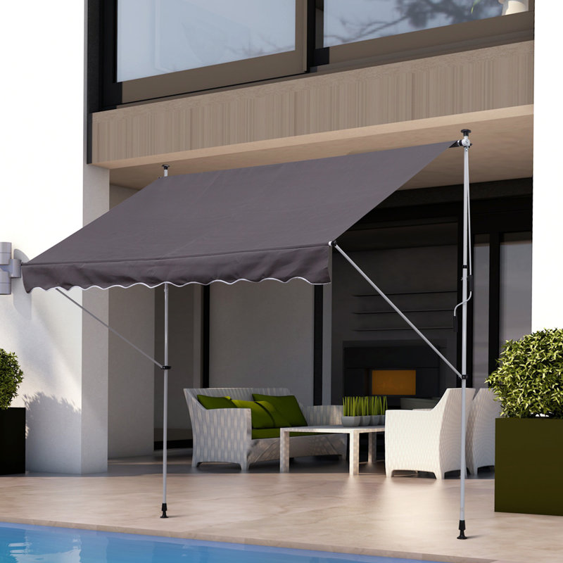 Retractable Awning, Grey