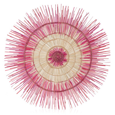 PSSCM Handmade Boho Abstract Wall Decor on Palm Leaves