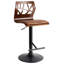 Swivel Upholstered Adjustable Height Counter Stool-525551180-525551183