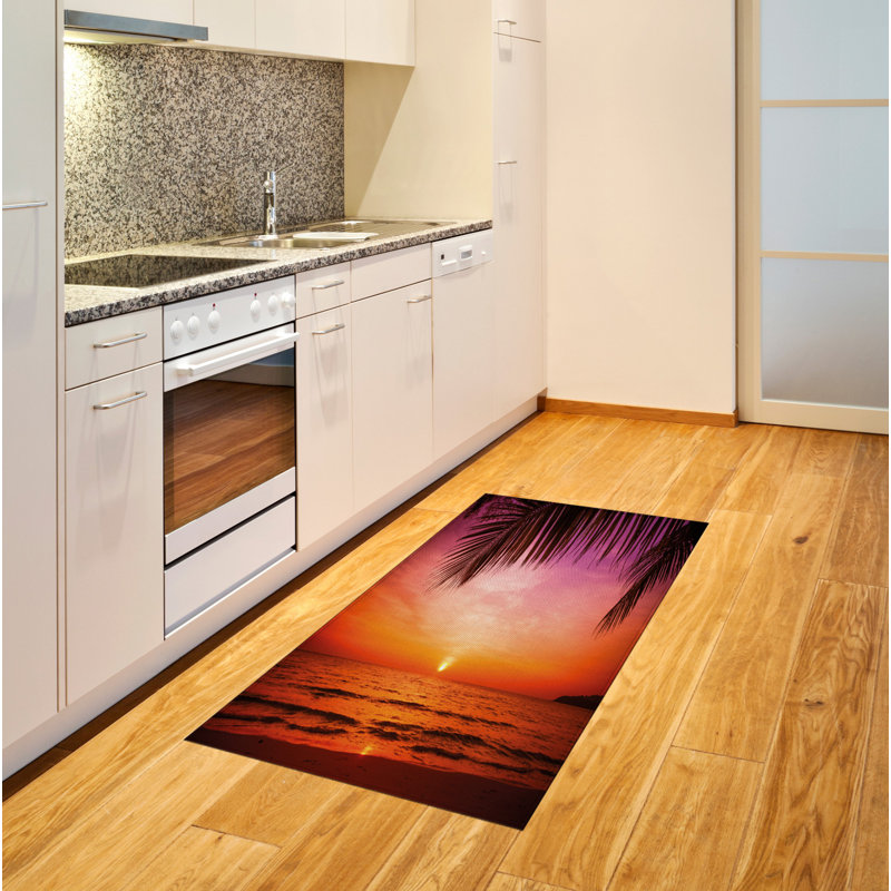 Tropical High Density Long Fiber Poly Threads Decorative Area Rug Carpet, Rectangle 2'7" x 5'