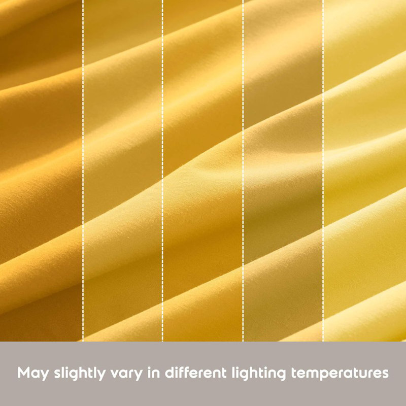 Ensemble de draps en micro-fibre, Jaune, Très grand séparé