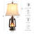 Kaylyn 25" Resin Table Lamp Set With Night Light And USB Ports