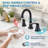 8 Inch Widespread Double Handle Bathroom Faucet With Pop Up Drain-117442766