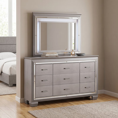 Aghanliss 9-Drawer Dresser with Mirror Set