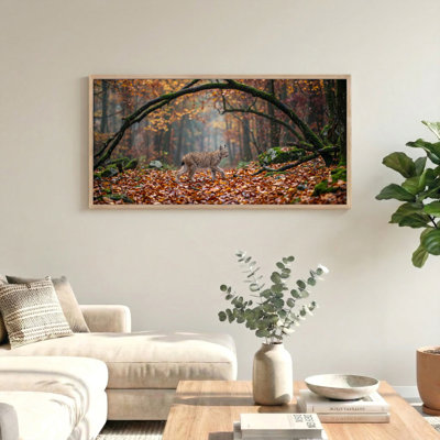 Ensemble de 1 tableau sur toile Lynx des forêts