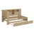 Daybed With Storage Shelves, USB And Trundle-1873293058