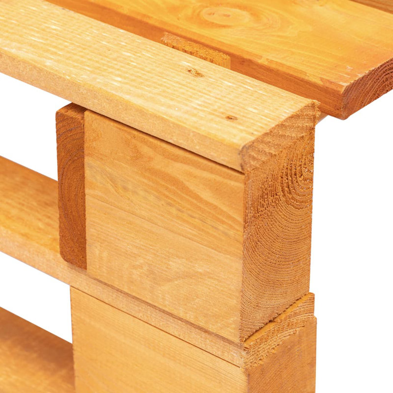 Ade Pine Outdoor Ottoman, Brown