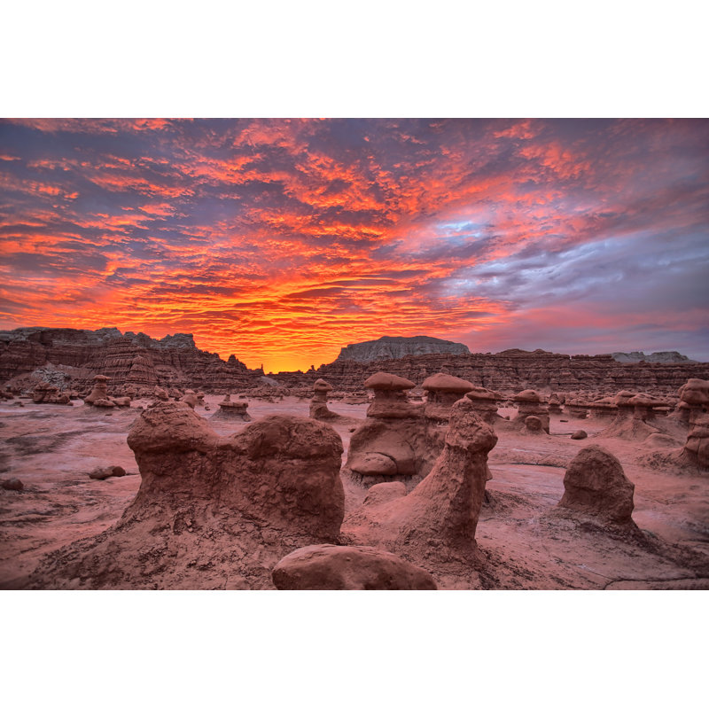 Goblin Valley Sunrise par Mjfelt - Photographie sur toile tendue, H 8 po x l 12 po