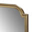 Miroir mural festonné en bois avec finition dorée | Idée de cadeau