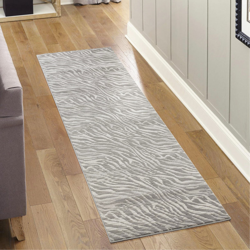 Gray Area Rug, Runner 2'7" x 9'10"