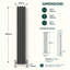 Uxbridge Vertical Traditional Colosseum Radiator-40191330-40191333