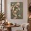 Toile de Noël crème avec rubans or et roses roses-899624851