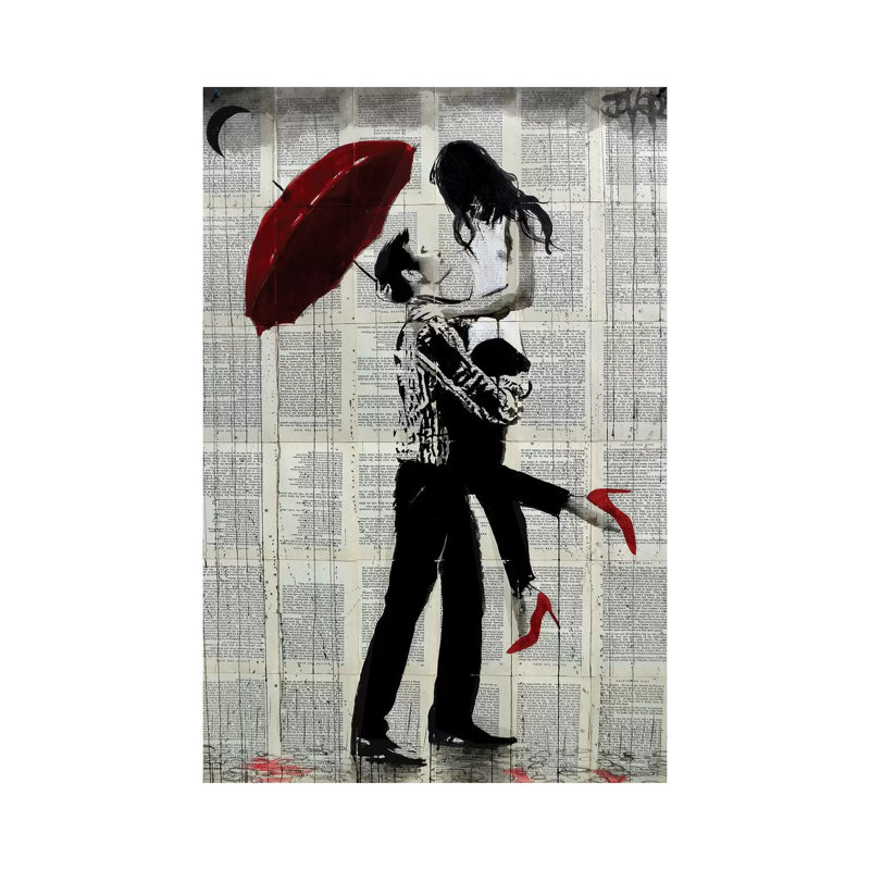 Love Rain by Loui Jover - Wrapped Canvas Print, 66.04 cm H x 45.72 cm W x 1.91 cm D