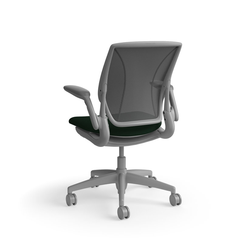 Fauteuil de travail ergonomique avec dossier Caraway World ML et siège rembourré Corde 4, Gris foncé / Gris, Gris