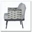 Coussin hydrofuge en acier pour fauteuil club