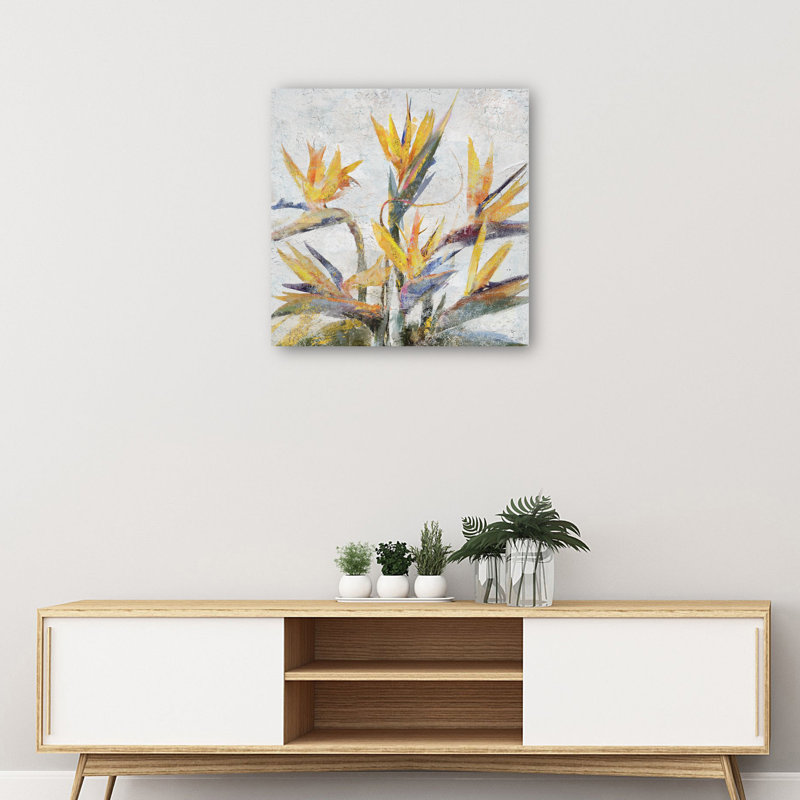 Bird of Paradise Wrapped Canvas Art Print, 28" x 28"