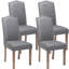 Chaise parsons capitonnée en lin rembourré-1032295277