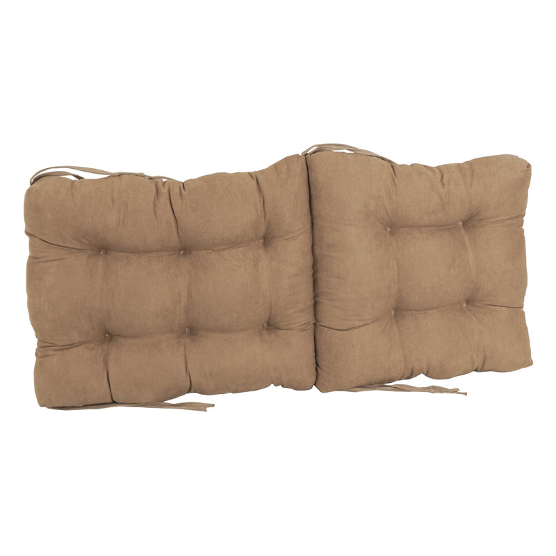 Coussin de siège / dossier en microsuède, Café
