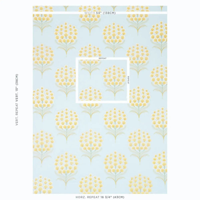 Aurelia Embroidery Fabric, Blue/ Pale Blue/ White