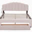 Grand lit plateforme tapissier Teddy-2117884475