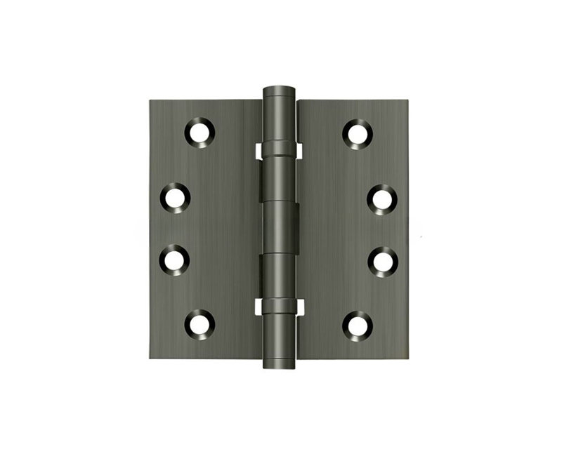 Deltana DSB4B15A charnières carrées 4 po x 4 po, roulement à billes en nickel antique, Antique Nickel