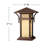 Harbor Single Light 12V Outdoor Pier Mount Craftsman Lantern-52601794