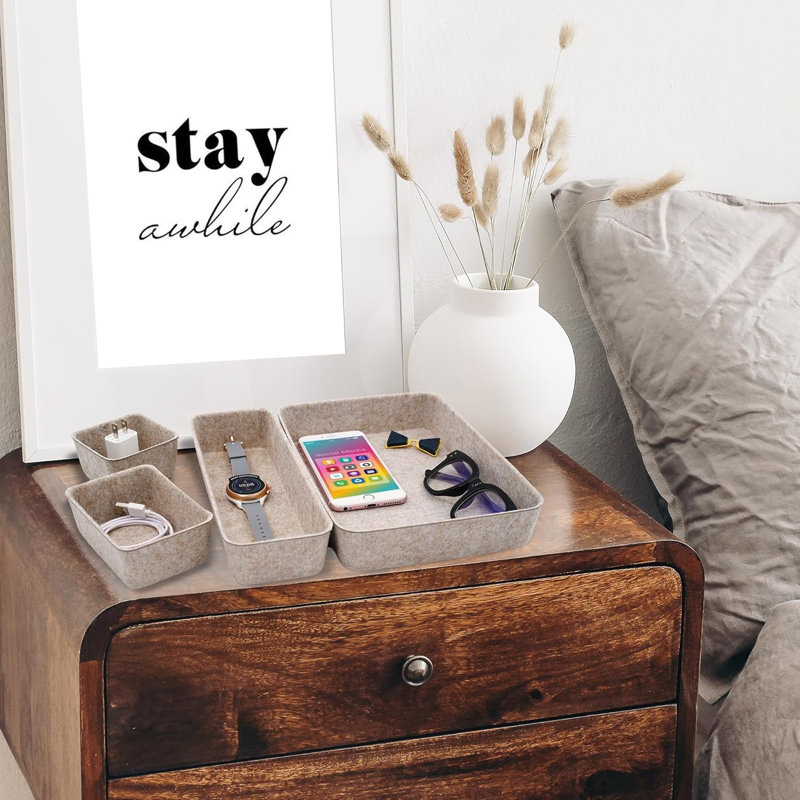Plateau de rangement de bureau, 8 pièces