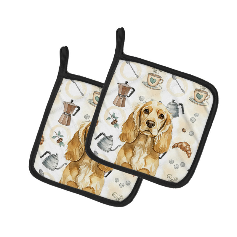 Paire de poignées Buff Cocker Spaniel