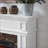 Fireplace Mantel | Snow White Modern 45.6W x 11.8D x 40H | Mantel Only, Fireplace Not Included | White | MDF