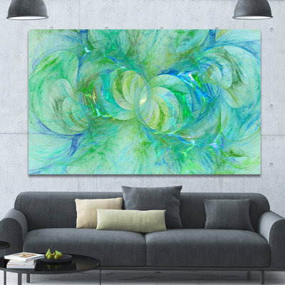 «Snow Fractal Glass», impression sur toile tendue
