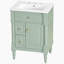 Meuble-lavabo de salle de bain avec lavabo, armoire de salle de bain autoportante avec tiroir rabattable, tablette réglable-699674332