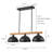 3-Light Linear Kitchen Island Pendant