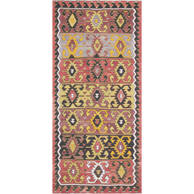 Gallery Size One-of-a-Kind 6'7" X 12'3" 1960s Wool Area Rug in