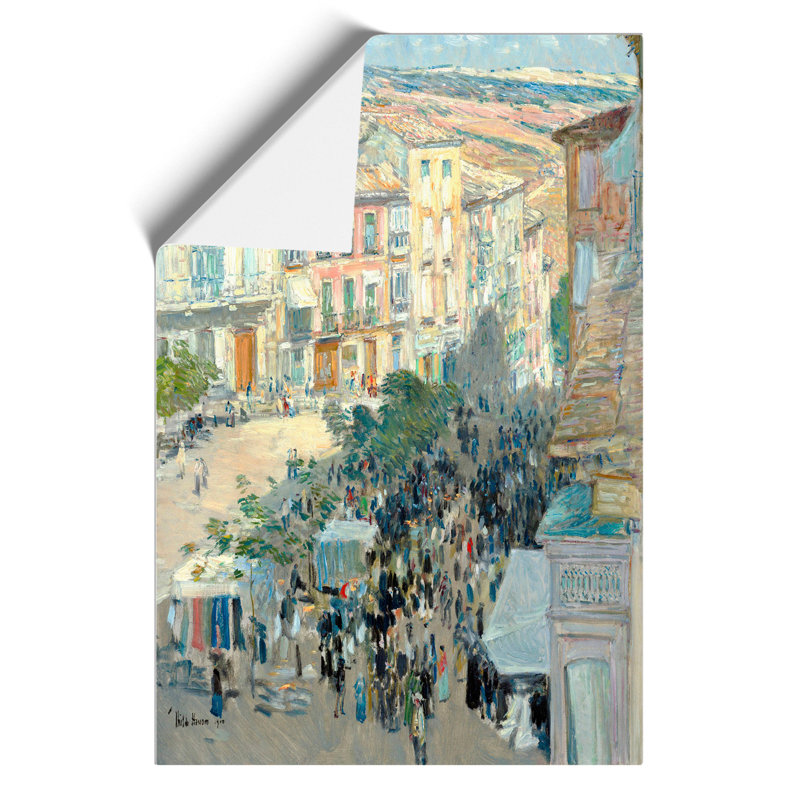 Southern French City by Childe Hassam - No Frame Painting, 42cm H x 30cm W x 0.1cm D