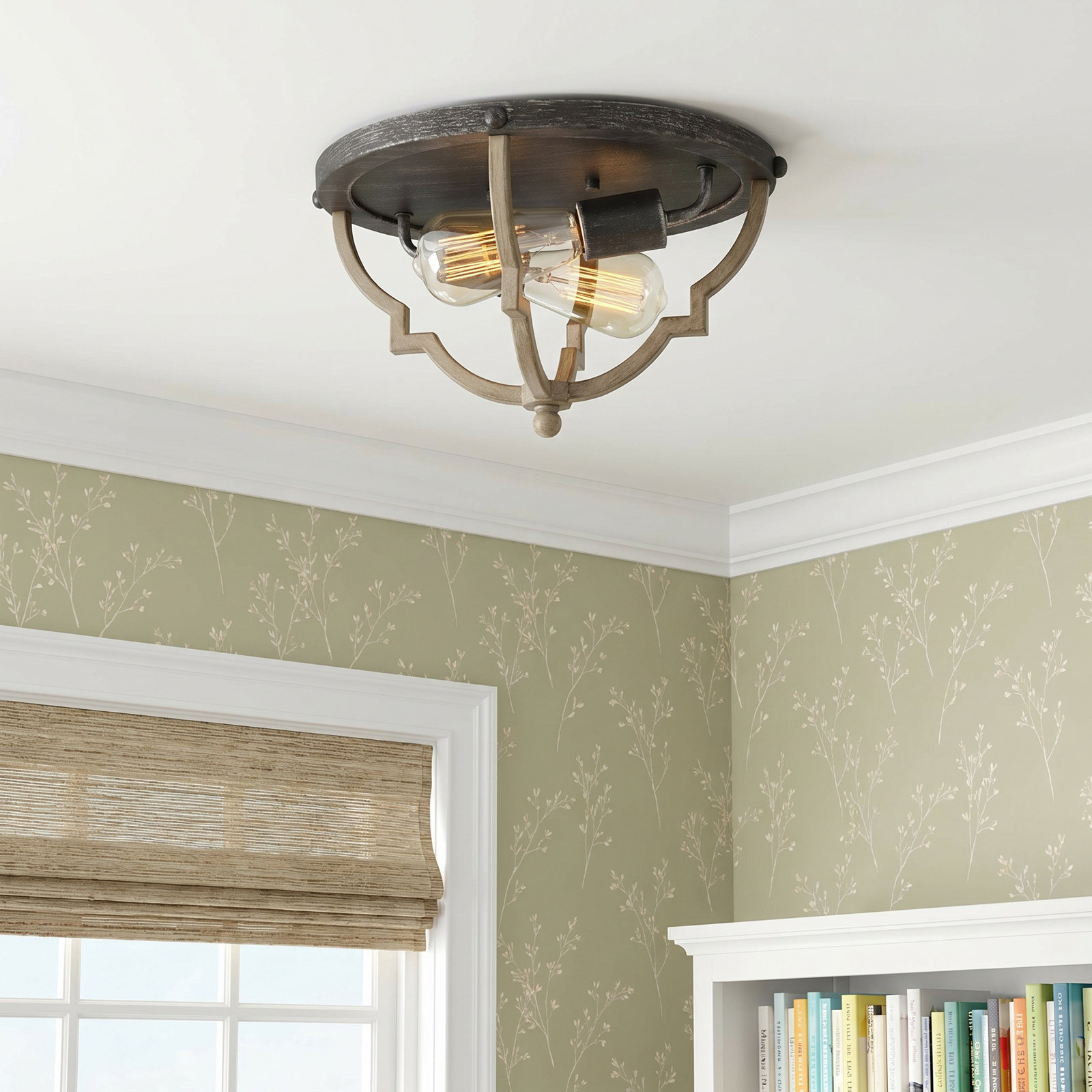 2-Light Flush Mount