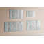 Magnetic Memo Board Whiteboard - 90 x 60 cm - With Marker and Magnets - Pastel wood