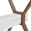 Table en verre spacieuse au design moderne pour le bureau de la salle à manger