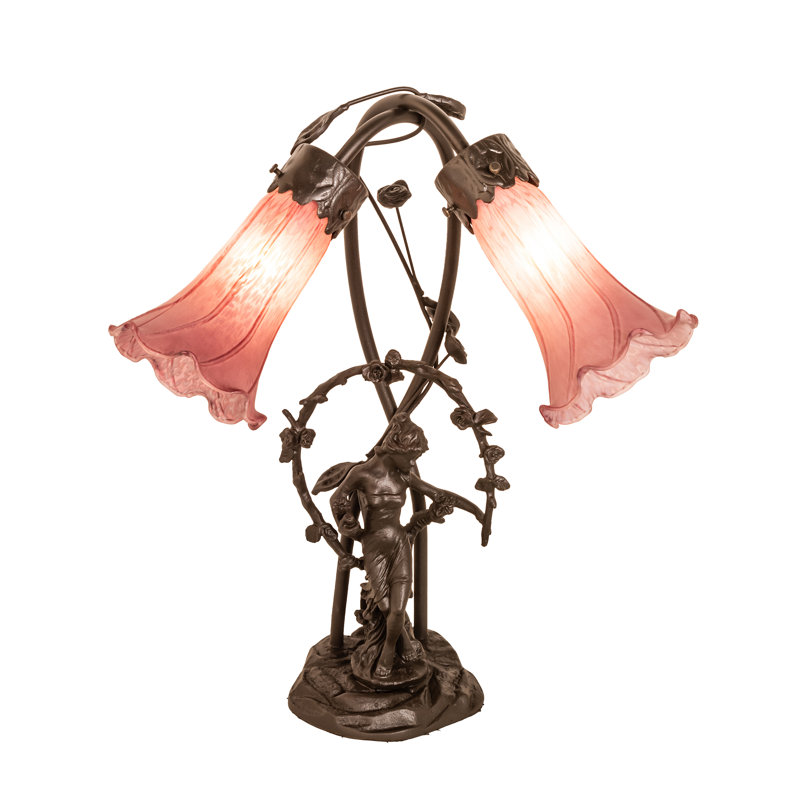 Lampe d'appoint 17 po Tiffany Pond Lily, Rose