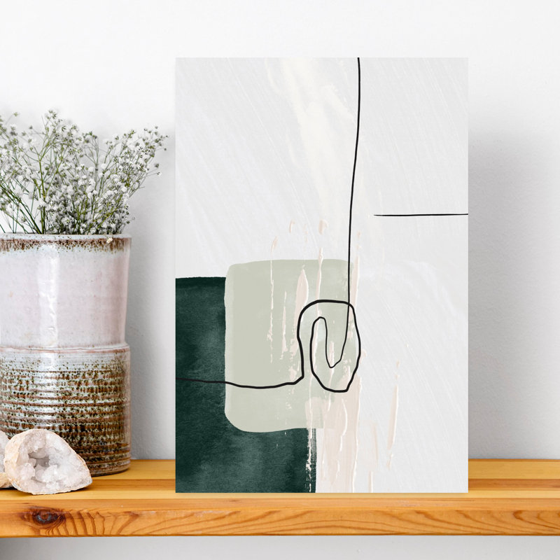 Art contemporain, art contemporain abstrait, H 18 po x l 12 po