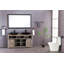 Miroir de salle de bain 84 po x 48 po à DEL avec cadre en aluminium, miroir de meuble-lavabo mural, anti-buée, mémoire, 3 couleurs, réglable en continu-264624902