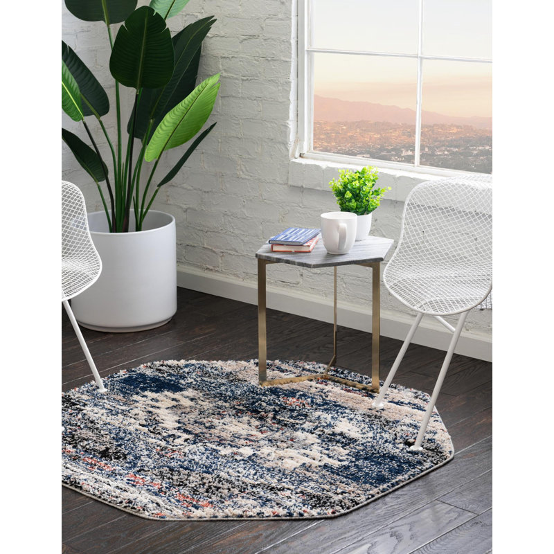 Tucson Geometric Indoor Rug, Octagon 4' x 4'