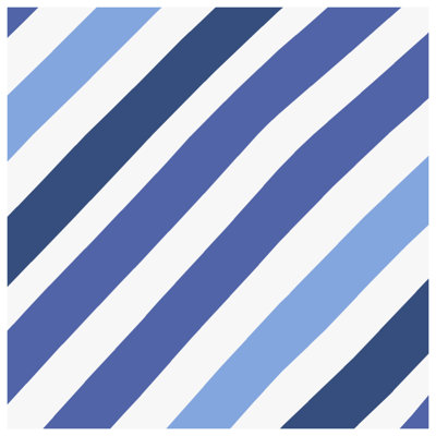 Édredon bleu à rayures diagonales
