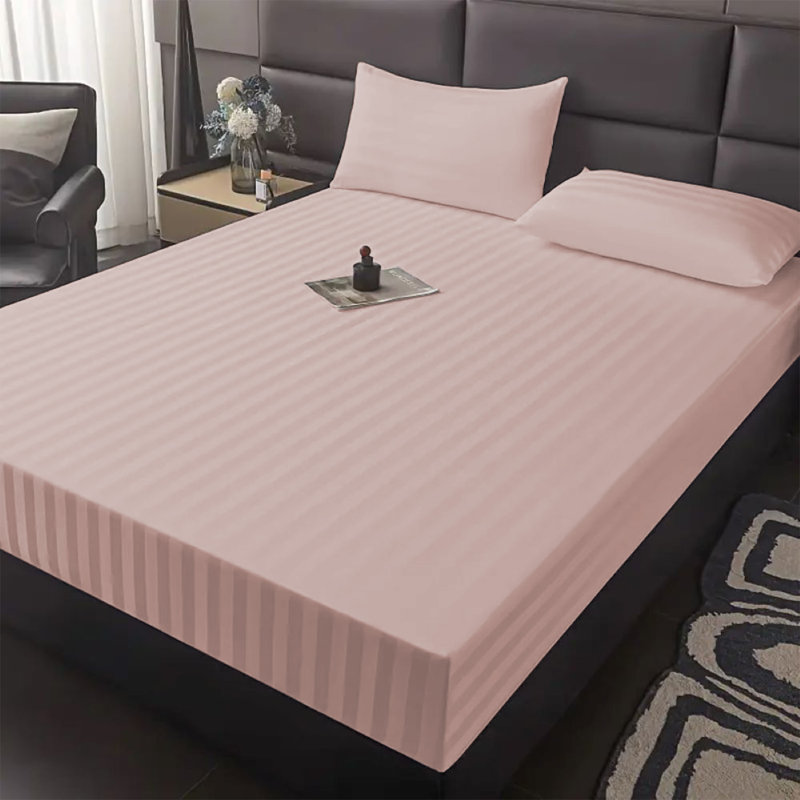 Microfiber Luxury 40cm Deep Fitted Sheet, Single (3'), Pink
