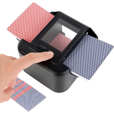 Automatic Card Shuffler For 1–2 Decks – Rechargeable 2000mah Battery, Low-noise Electric Shuffling Machine For Poker, Uno, Phase 10, & More, Portable & Easy To Use