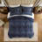 4 PCS King Comforter Set Navy-118105355