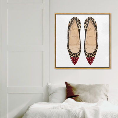 " Fashion And Glam Studded Leopard Stilettos "