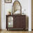 Solid Wood Arch Wall Mirror Decorative Mirror-1655694642