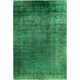 Overdyed One-of-a-Kind 12' 1" X 17' 10" Hand Knotted Area Rug